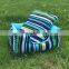 Well Sleeping  Stripes Print Washable Rectangle Shape Canvas Pet Bed