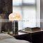 High Quality Modern Black Marble Bedside Table Lamp For Living Room