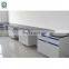WUY chemistry laboratory furniture steel wood lab table corrosion resistant