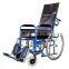2020 high quality folding commode wheelchair with headrest