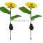 Garden decoration sunflower ROAD Application LED  Solar panel Lamps for yard lawn path