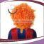 cheap orange color wholesale fans afro wigs for sale