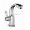 Deck mounted single lever wash basin mixer
