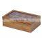 Serviceable pretty MDF wooden japanese tea box organizer