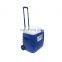 28L Picnic BBQ Hard Plastic Ice Container Convenient Trolley Cooler Box