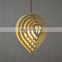Modern Wooden Material Pendant Lamp Decorative Hanging Light Chandeliers for Home