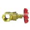 DN15-50 two way  sealing 1/2 inch1inch2inch thread screwed straight type  bronze high pressure slide  brass gate valve