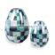 New Chinese Modern Geometric Pattern Ink Porcelain Vase Ceramic Vase  for Home Decoration