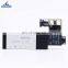 4V Series Electric 5/2 Way Single Coil New Black Body Solenoid Pneumatic Air Control DC12V 24V Automatic Air Valves
