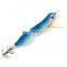 12G/8CM  Flash Fishing Hard lure Luminous Squid Jig Lures Wood Shrimp with Button Batter