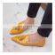 Crocodile design black color ladies pointed toe pumps sandals shoes women flats pumps office lady shoes
