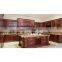 Top one cabinetry supiler free 3D design red cherry solid wood Roman column kitchen cabinet