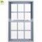 China suppliers customized hung window white slide up vertical sliding window with grill and architrave