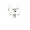 K&B factory wholesale popular modern style EVA+Acrylic diy wall clock large
