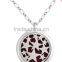 Stars Round Shaped Perfume Essential Oil diffuser necklace