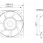 SF2072 Axial AC Metal Fan 206X206X72mm IP55 Squirrel cage themally protected