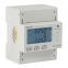 ADL400 LCD Display 35mm Din Rail Mounted Solar PV Three Phase Smart Electric Energy Meter AC 1(6)A/10(80)A With Rs485 Modbus-RTU
