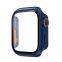 LeYi Luxury PC Case Sport Cover Full Screen Protector Tempered Glass Watch Case for iphone Watch Series 6 7 Change to 8 ULTRA 2
