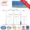 15m folding street light pole/mid hinged galvanized steel lighting pole