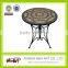 Round large mosaic garden working table