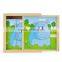 24 PCS 6 Different Designs Offset Printing Butterfly Animal Style Wooden Block Puzzle