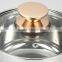 6pcs stainless steel cookware set with golden handle and knob MSF-3176