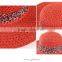 QXSH0055A Colorful staw hat with wide leopard ribbon New summer panama beach hat