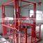 Vertical Hydraulic rail cargo lift / cargo elevator lift for warehouse