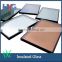 Energy saving and sound-proof high quality coated tempered insulated glass panels standard sizes