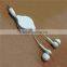 2014 new products best quality retractable earphones from Shenzhen factory XTY-02
