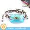 2015 Handmade Nylon Rope Quadrate Insect Anamel Charm Bracelet