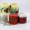 Different scents tealight decoration candles with flower design