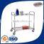 Customized 2 layer metal food trolley manufacturers
