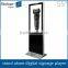 FlintStone 55 Inch lobby floor standing video display kiosk, shopping mall kiosk LCD screen, hotel lobby floor standing video