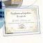 cheap beveled frameless glass certificate frame for graduation gifts