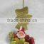 8*16CM iron candlestick with santa for Xmas decoration