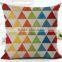 Wholesale canvas 3d digital printed sofa seat cushion covers with customized designs