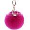 Bag ball rabbit hair keychain with different pendant