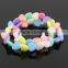 Custom children handmade diy jewelry acrylic heart bead necklace