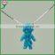 synthetic opal manufacturer OP36 blue green child boy opal chain necklaces charms for boys