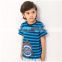 OEM/ ODM Children's T-Shirts black strip 100% cotton with high quality fabric and paint care every inch of your sweetheart skin