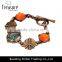 2016 Fashion Indian ethnic ancient gold resin bracelet for women wholesale