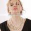Pearl Crystal Statement Necklace Jewelry Set Fashion Necklaces for Women