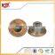 quality good customized logo round copper metal buttons for jeans garment