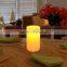 iron holder with plastic led candle for indoor