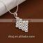2015 Wholesale 925 solid silver snake chain statement necklace