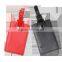 2016 custom made faux leather luggage tags pu baggage name tag for trip