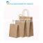 China Pakcgaing&Printing Factory Custom Designs Pantone Brown Color Drawsting Craft Paper Bag