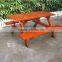 Outdoor kids wooden picnic table with benches