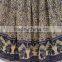 2015 broom skirts for ladies wear / Crinkle skirts for dancing wear / cotton voile printed panel skirts